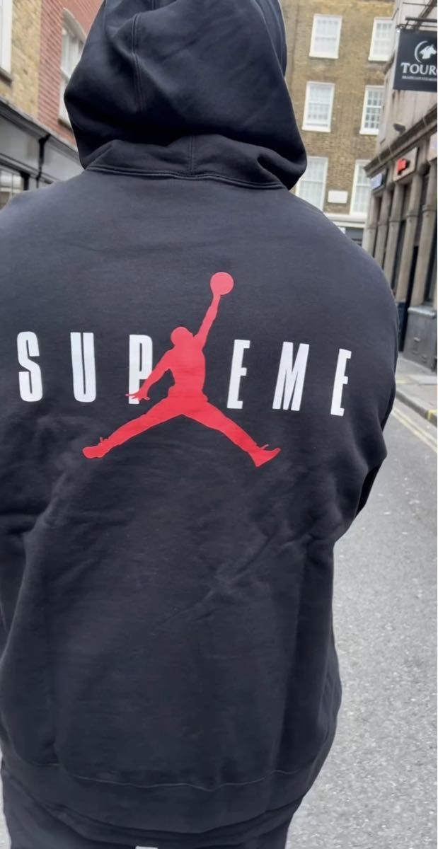 S supreme jordan hooded sweatshirt black シュプリーム S supreme jordan hooded sweatshirt black シュプリーム