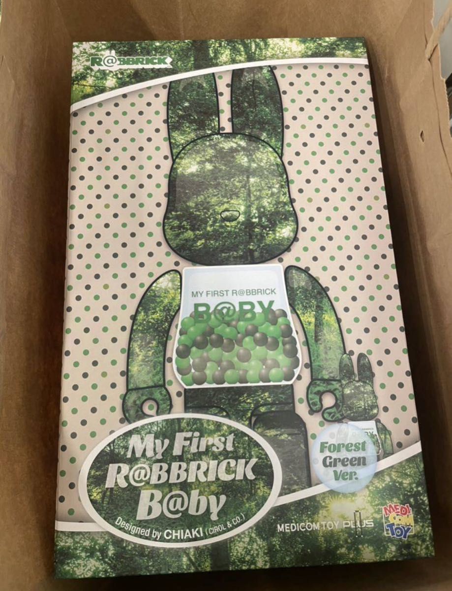 Be@rbrick MY FIRST R@BBRICK B@BY 100% & 400% FOREST GREEN Be@rbrick MY FIRST R@BBRICK B@BY 100% & 400% FOREST GREEN