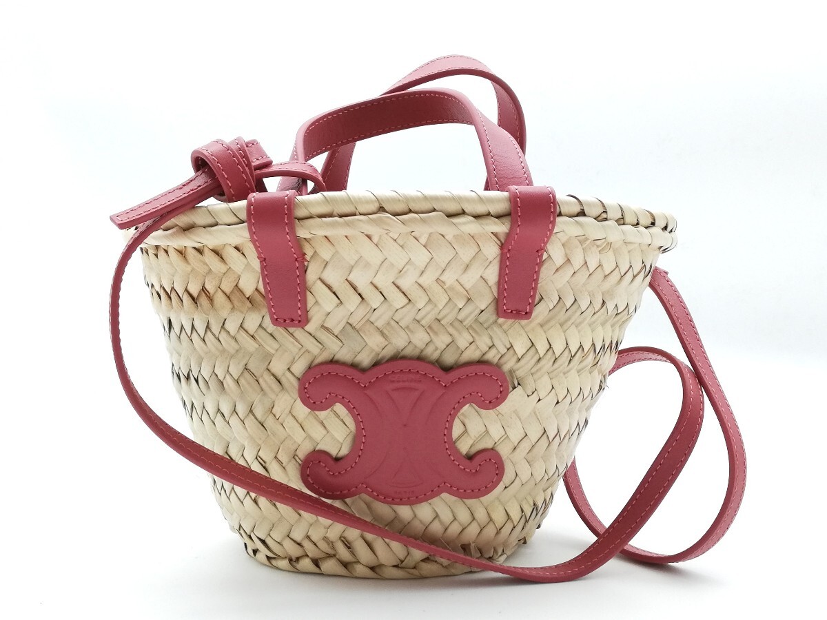 美品 CELINE セリーヌ ハンドバッグ トリオンフ ティーン パニエ 美品 CELINE セリーヌ ハンドバッグ トリオンフ ティーン パニエ