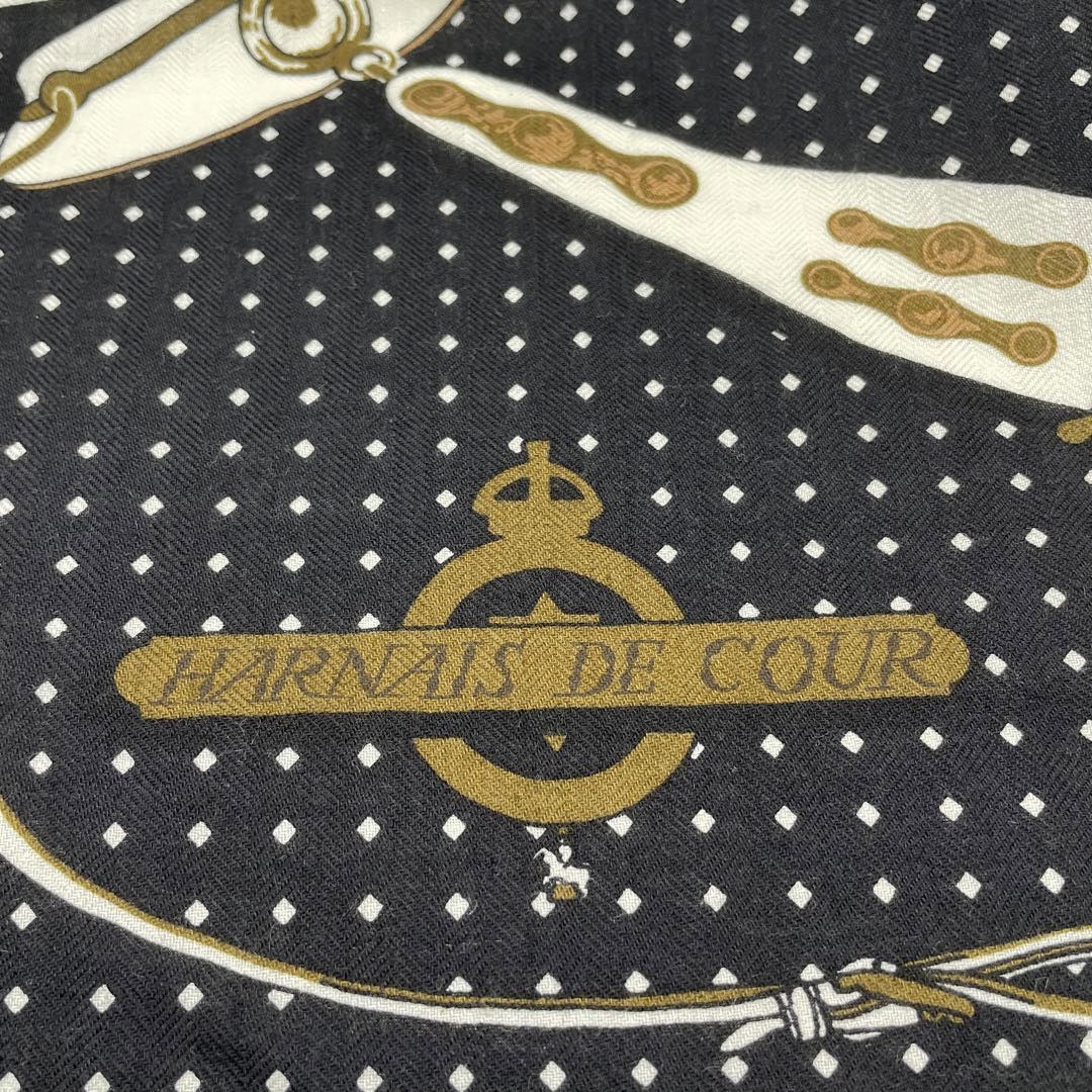 HERMES エルメス ショール カレジェアン140 『宮廷の馬具 HERMES エルメス ショール カレジェアン140 『宮廷の馬具