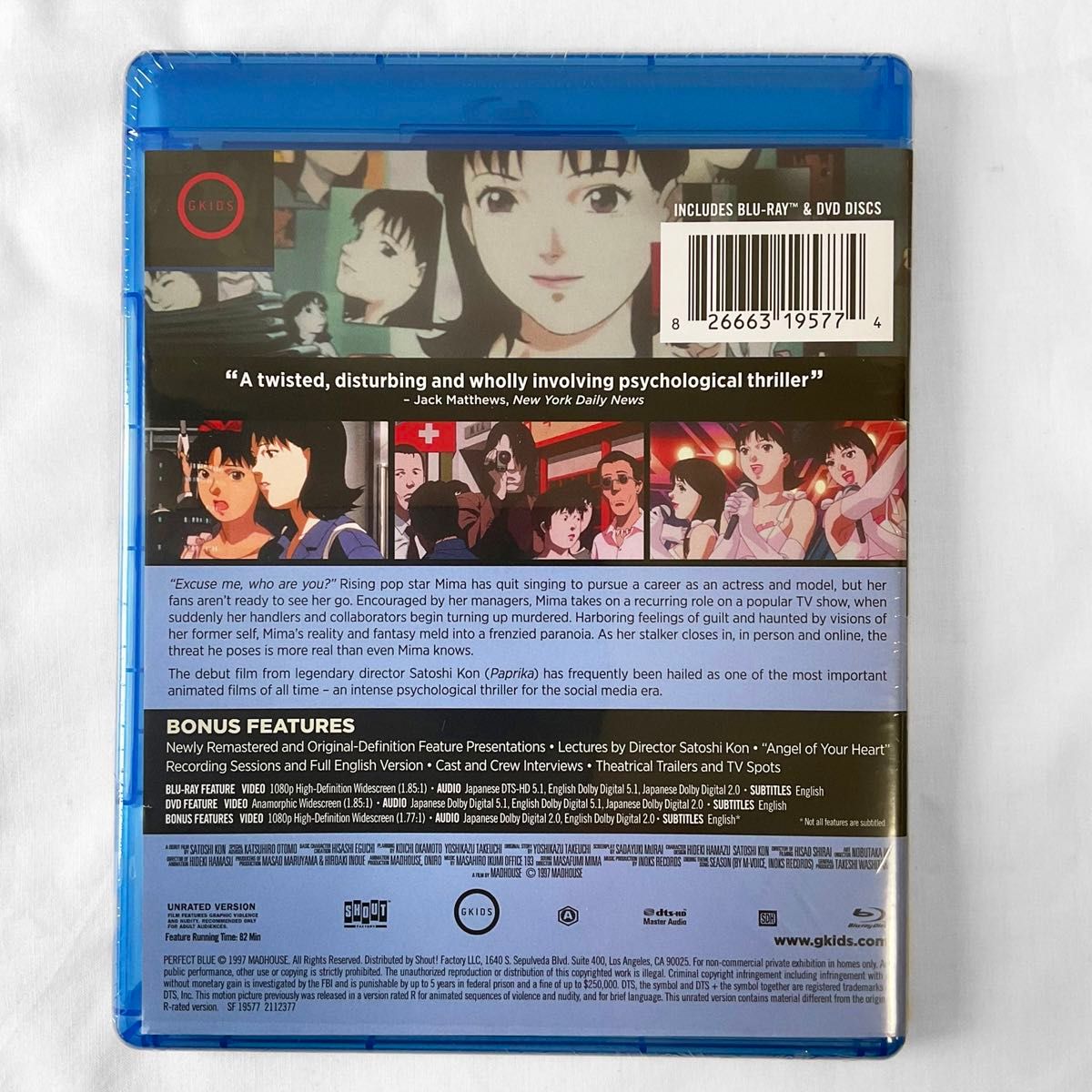 北米版ブルーレイ+DVD・新品未使用】Perfect Blue パーフェクト 北米版ブルーレイ+DVD・新品未使用】Perfect Blue パーフェクト