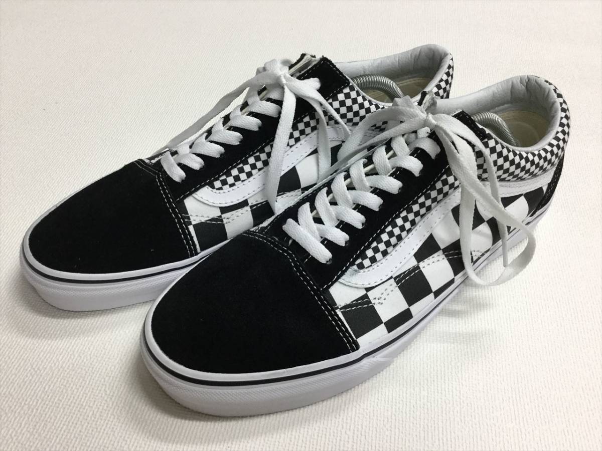 VANS OLD SKOOL 黒 スエード チェッカー 大小 US11 (29cm) オールド