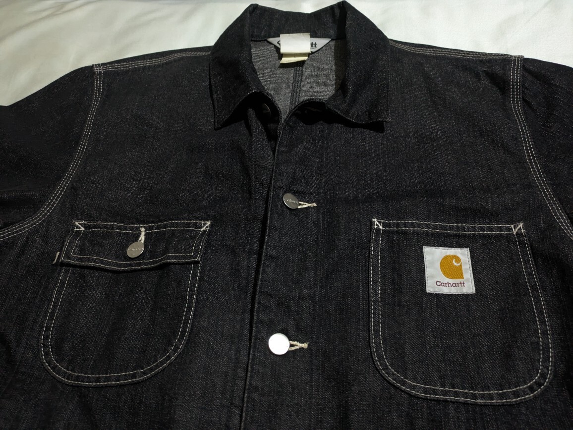 carhartt カーハート カバーオール ブラック デニムジャケット L carhartt カーハート カバーオール ブラック デニムジャケット L