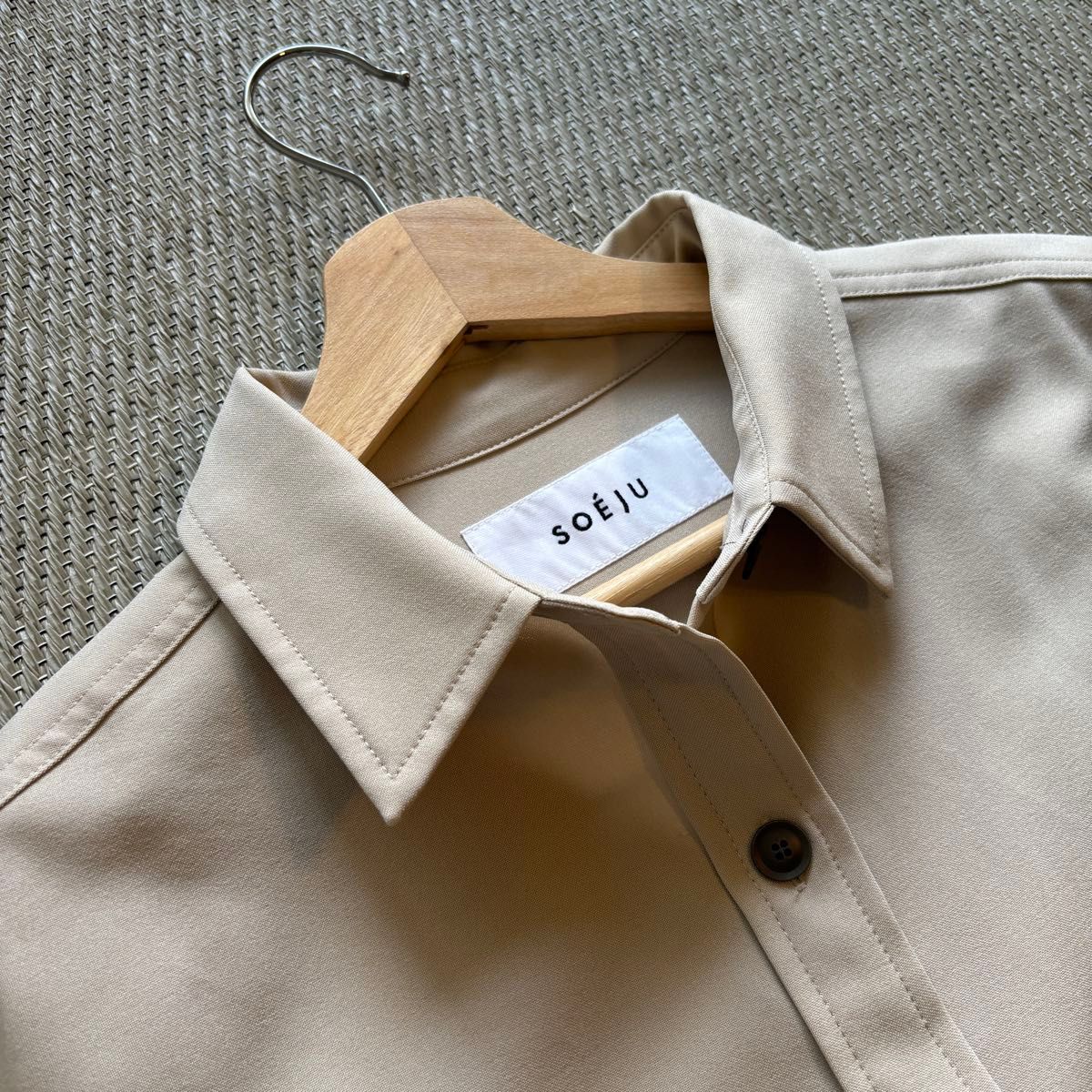 soeju ソージュ 1 98万 ソフトオックスシャツワンピース BEIGE M soeju ソージュ 1 98万 ソフトオックスシャツワンピース BEIGE M