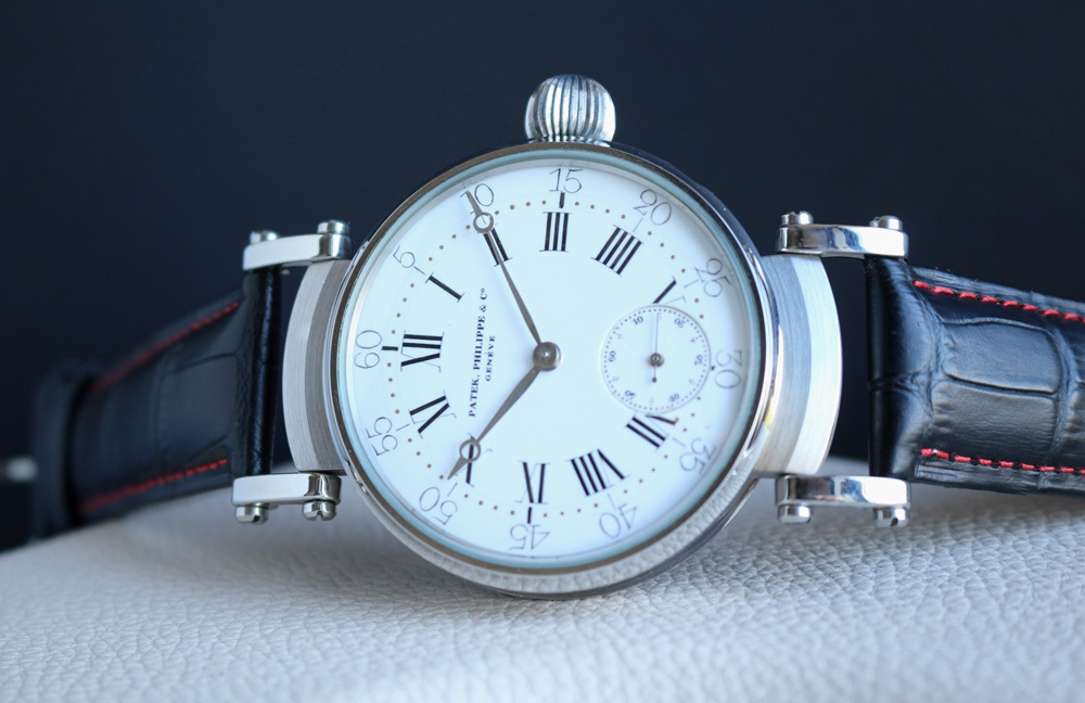 !超美品再入荷品質至上! 1881年 通常便なら送料無料 パテックフィリップ懐中時計ムーブメント使用カスタム腕時計 白文字盤 フルエングレービング