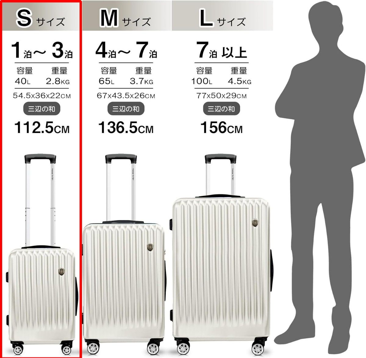 New Trip スーツケース 機内持込 キャリーケース Sサイズ 40L New Trip スーツケース 機内持込 キャリーケース Sサイズ 40L
