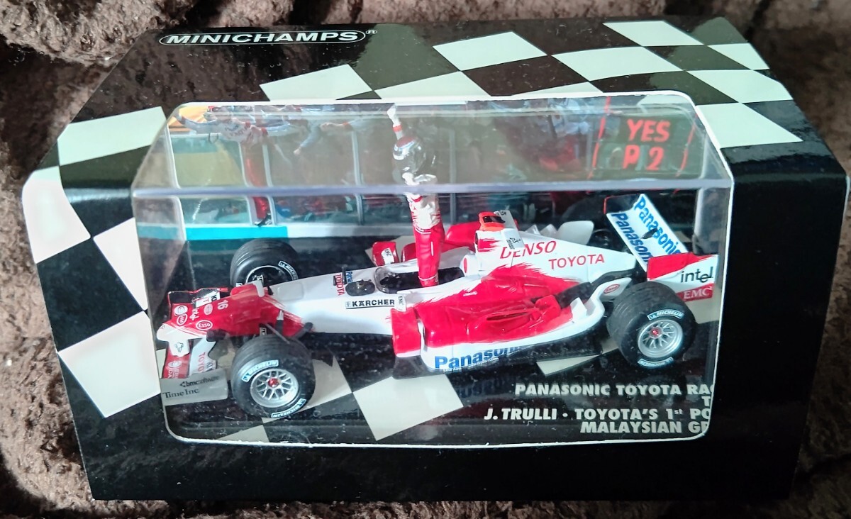 ミニチャンプス PMA 1/43 限定7253台 トヨタ・TF105 ヤルノ.トゥルーリ 2005 マレーシアGP2位 トヨタ初表彰台 MINICHAMPS 05 MALAYSIAN GP