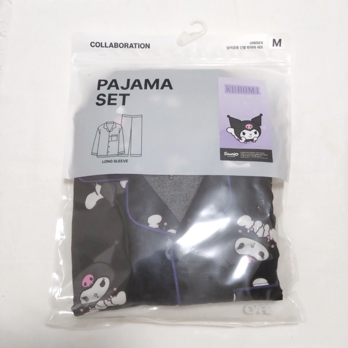 新品】SPAO スパオ パジャマ クロミ サンリオ 黒 上下セット 新品】SPAO スパオ パジャマ クロミ サンリオ 黒 上下セット
