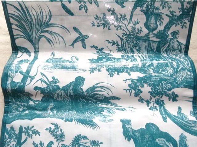 日本未発売 toile de jouyトワルドジュイ美術館 エコバッグ ロココ調 19世紀フランス 黒 モチーフ マリーアントワネット 新品 緑 ポケット_画像10