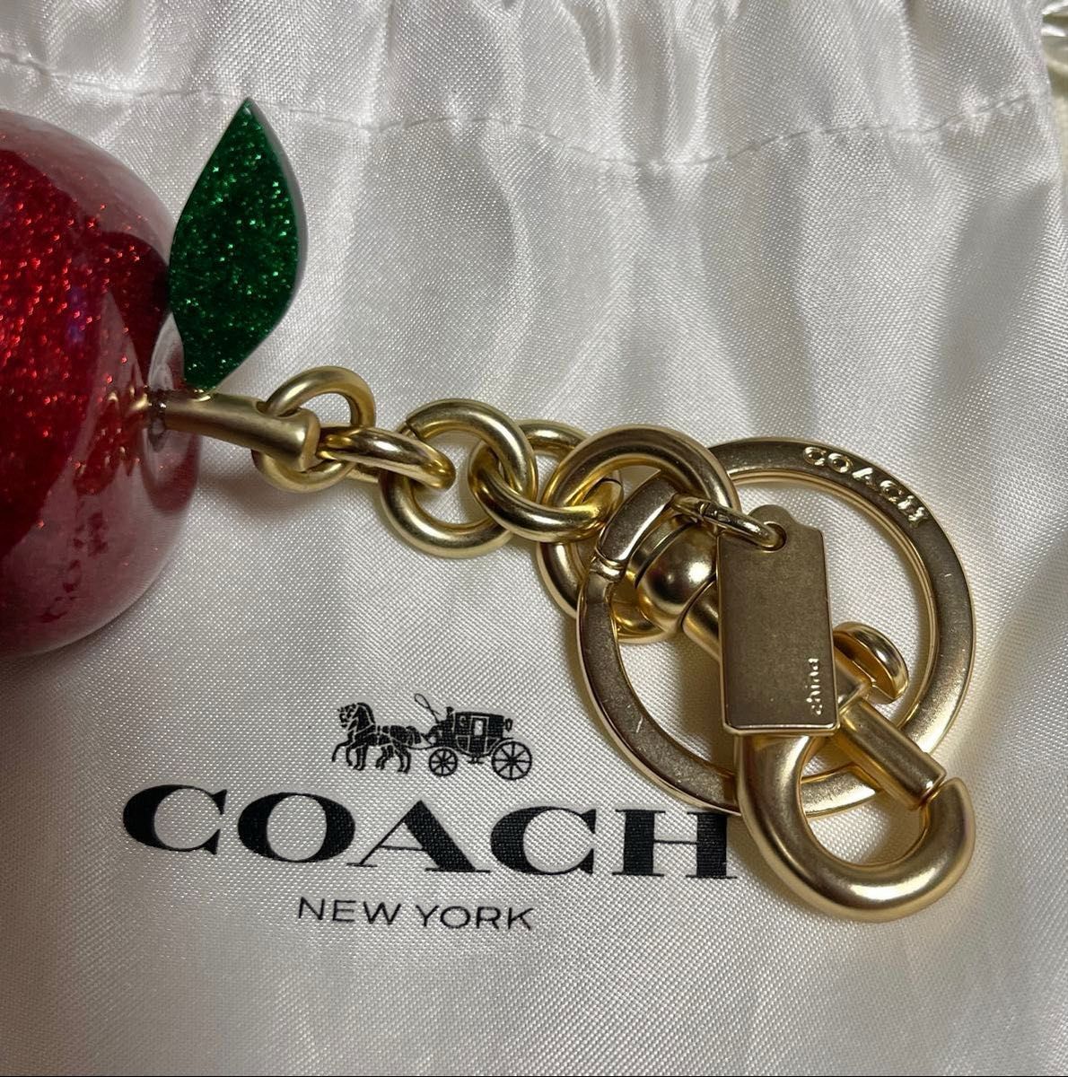 COACH コーチ りんご アップル キーホルダー キーリング バッグ COACH コーチ りんご アップル キーホルダー キーリング バッグ