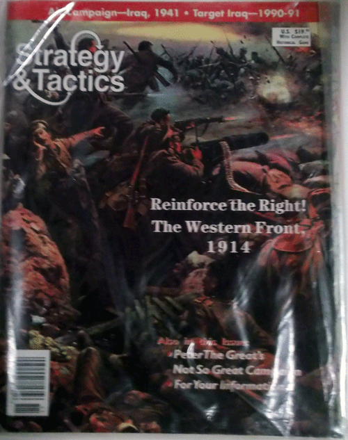 DG/STRATEGY&TACTICS NO.180/REINFORCE THE RIGHT! THE WESTERN FRONT 1914/新品駒未切断/日本語訳なし