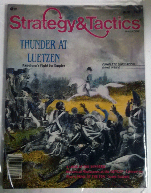 DP/TSR/SPI/STRATEGY&TACTICS NO.99/THUNDER AT LUETZEN/新品駒未切断/日本語訳無し