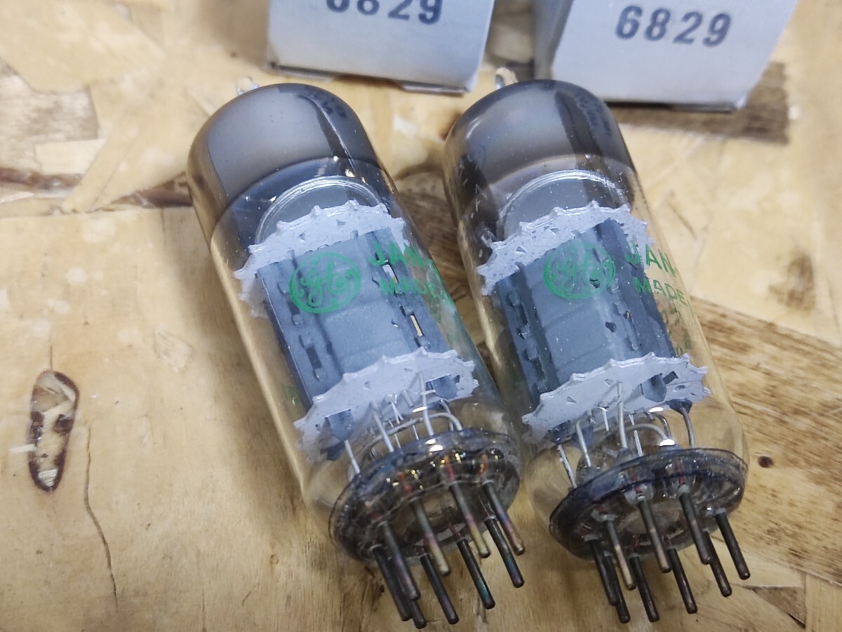 新品未使用GE真空管 JAN6829 2本 新品未使用GE真空管 JAN6829 2本
