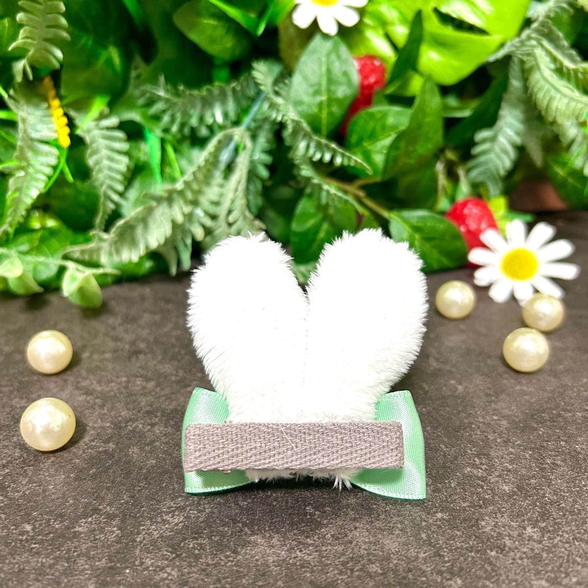 ハンドメイド うさ耳ヘアクリップ うさぎ ヘアアクセサリー ハンドメイド うさ耳ヘアクリップ うさぎ ヘアアクセサリー