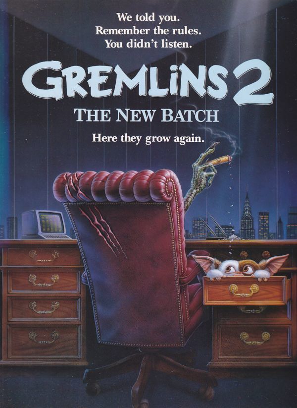Gremlins 2 / gremlin 2/Phoebe Cates/Zach Galligan/John Glover/ movie pamphlet 