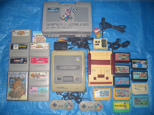 * nintendo 2 model < beautiful goods ~ working properly goods > Family computer ( first generation )& Super Famicom ( two generation )* game soft, capture book, accessory etc. large amount attached 