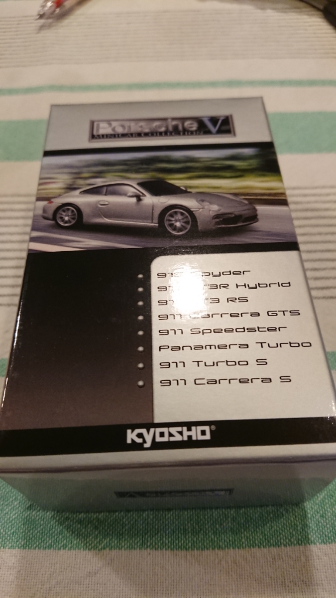 サークルＫサンクス限定の京商ポルシェ5 911GT3 RS ガンメタ×レッド_画像1
