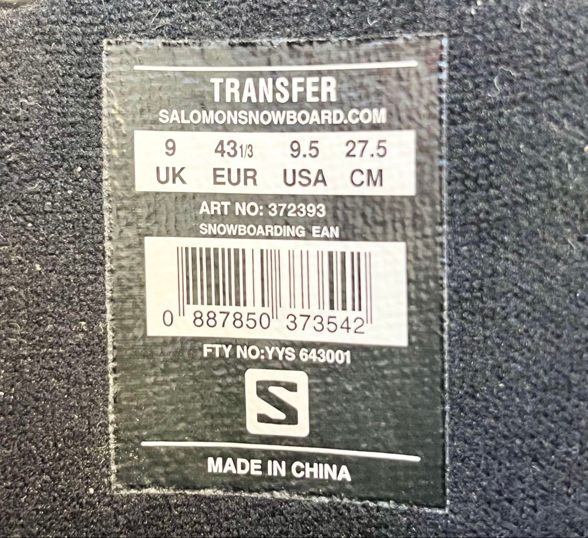SALOMON TRANSFER 27 5㎝ スノボーブーツ サロモン SALOMON TRANSFER 27 5㎝ スノボーブーツ サロモン