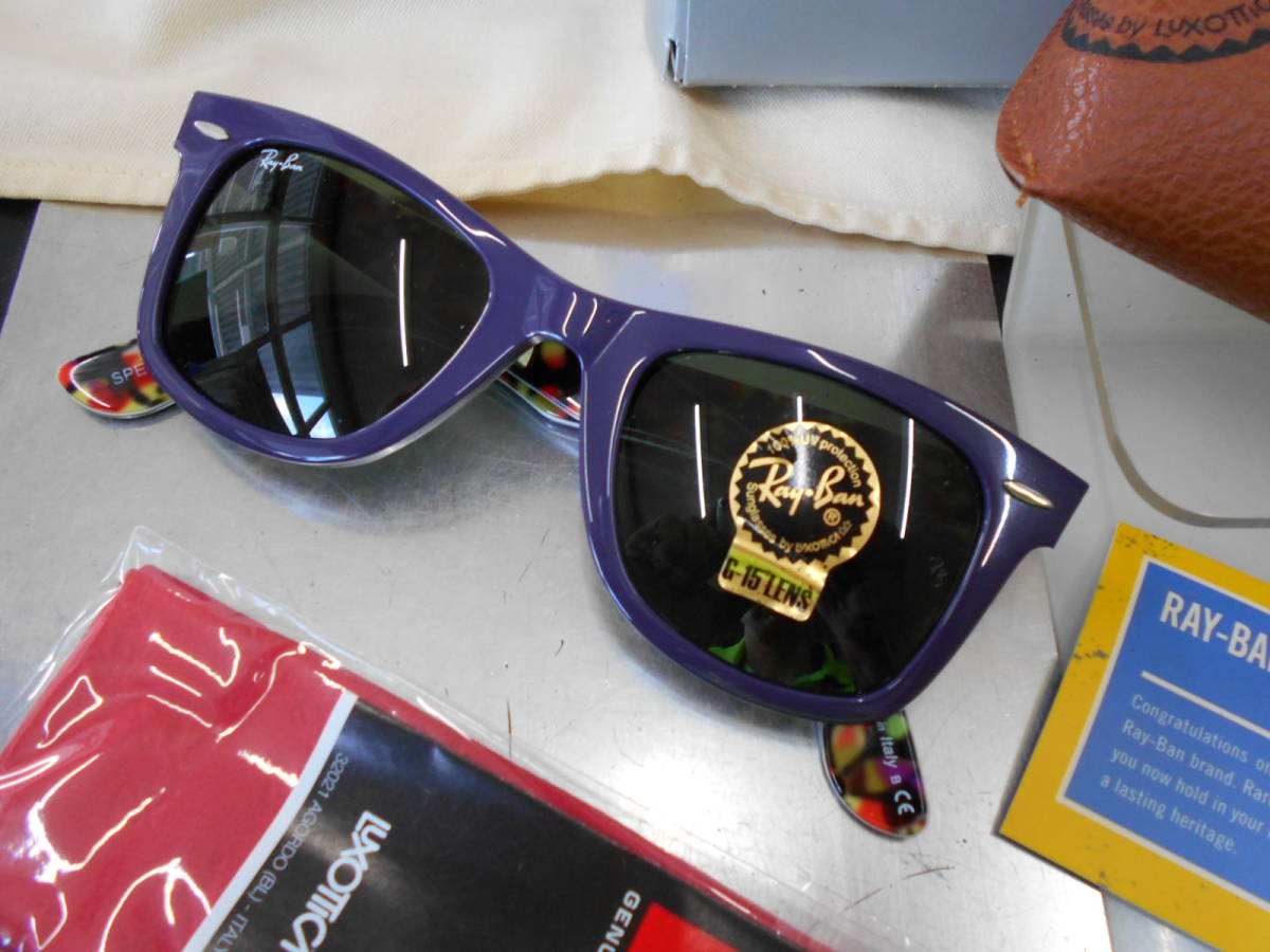 レイバン RayBan ウェイファーラー WAYFARER サングラス RB2140-1020 お洒落 限定 デッドストック品 RARE PRINTS SPECIAL SERIES_画像1