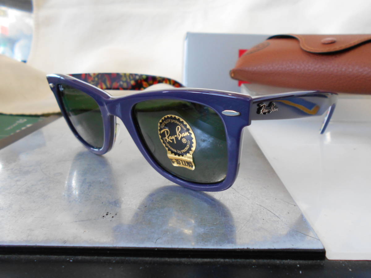 レイバン RayBan ウェイファーラー WAYFARER サングラス RB2140-1020 お洒落 限定 デッドストック品 RARE PRINTS SPECIAL SERIES_画像2