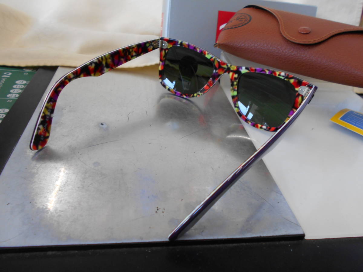 レイバン RayBan ウェイファーラー WAYFARER サングラス RB2140-1020 お洒落 限定 デッドストック品 RARE PRINTS SPECIAL SERIES_画像6