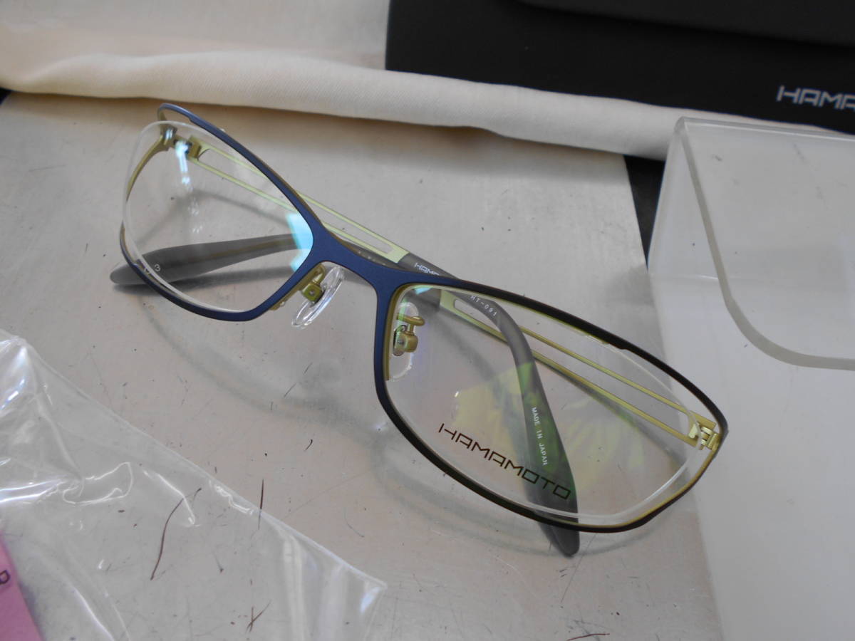 HAMAMOTO.book@ Technica ru super good-looking β titanium glasses frame HT-091-C3 stylish 