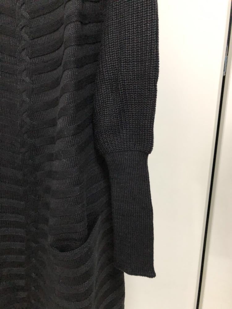 ニットセーター ワンピース 黒 フリーサイズ 新品65