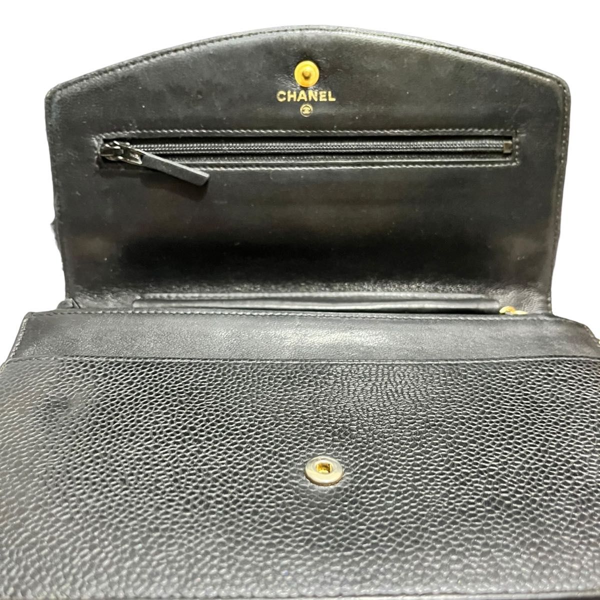 極美品 シャネル チェーンウォレット 入手困難 キャビアスキン 極美品 シャネル チェーンウォレット 入手困難 キャビアスキン