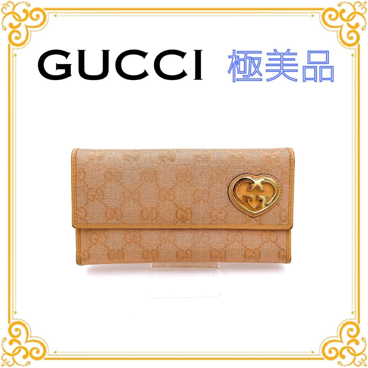 GUCCI グッチ ラブリーハート GGキャンバス レディース 長財布 GUCCI グッチ ラブリーハート GGキャンバス レディース 長財布