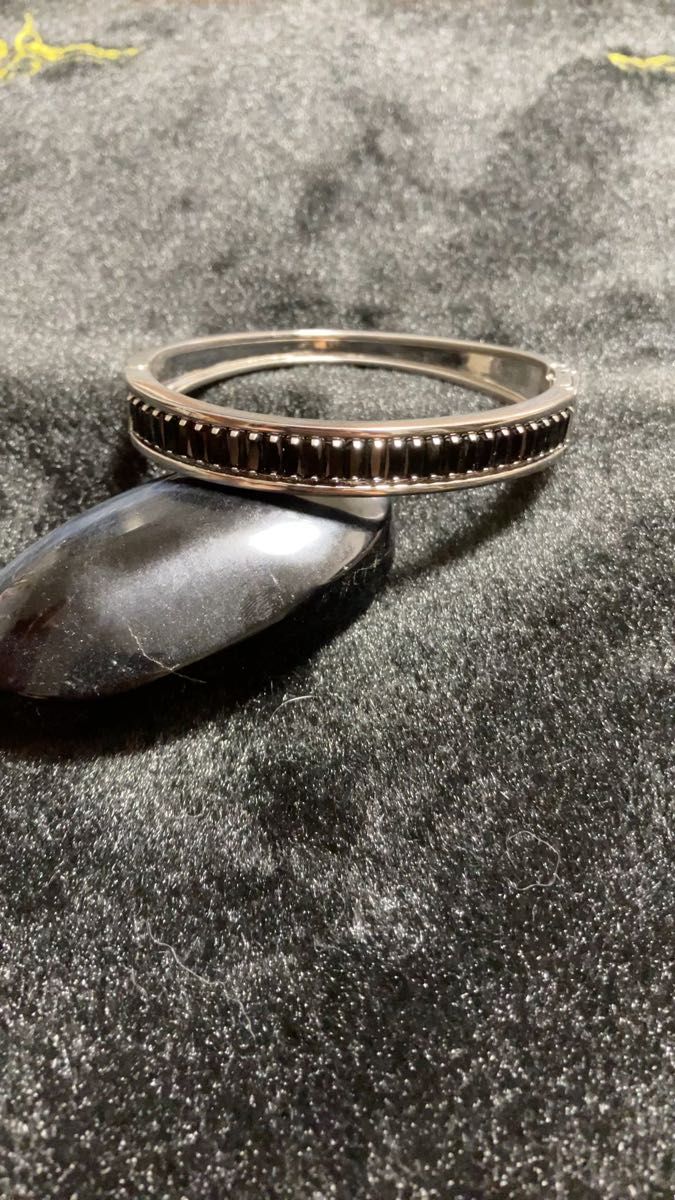 在庫処分!バングル ブレスレット アクセサリー オブシディアン
