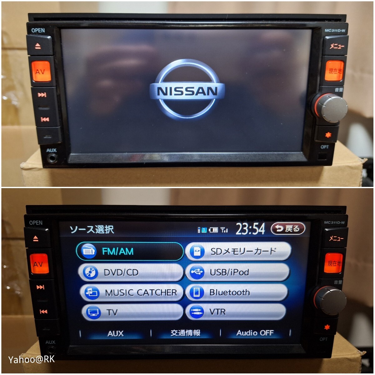 日産 純正ナビ 型式 MC311D-W Clarion DVD再生 Bluetooth テレビ 日産 純正ナビ 型式 MC311D-W Clarion DVD再生 Bluetooth テレビ