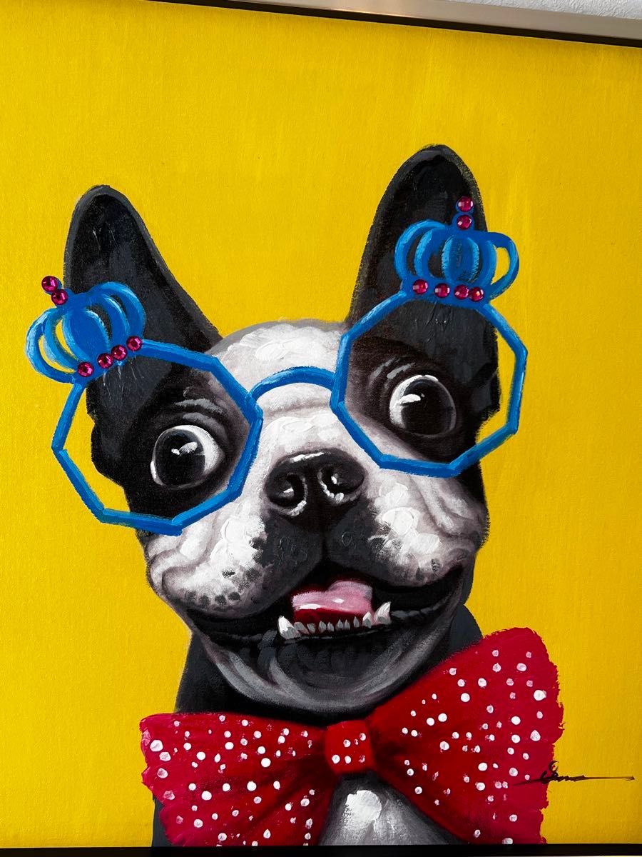 フレンチブルドッグ 絵画 絵 インテリア 犬 ブルドッグ オイル フレンチブルドッグ 絵画 絵 インテリア 犬 ブルドッグ オイル