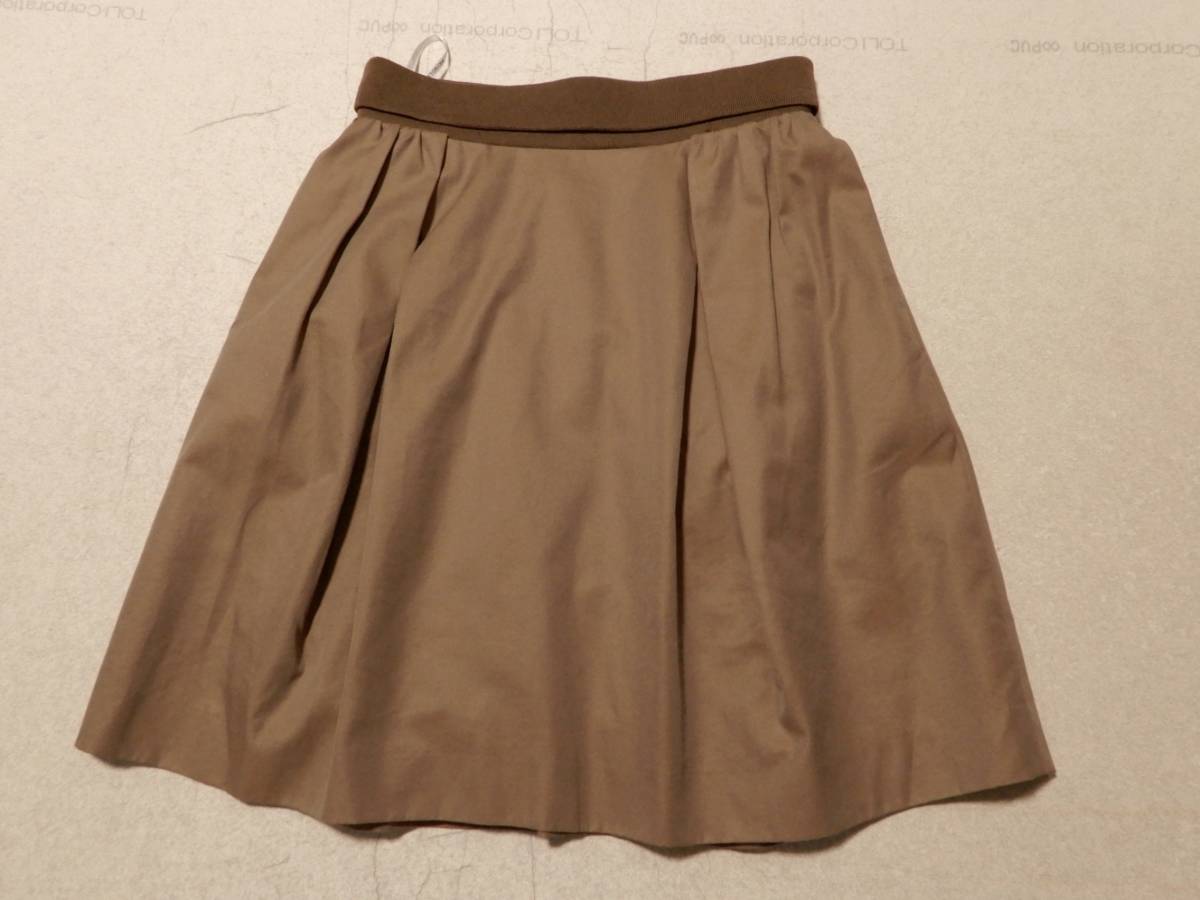 «Бесплатная доставка» Pringle1815: Прингл: Сделано в Японии ♪ 100 % хлопок: коричневая юбка * Size Uk10: Sanyo Shokai выпустил