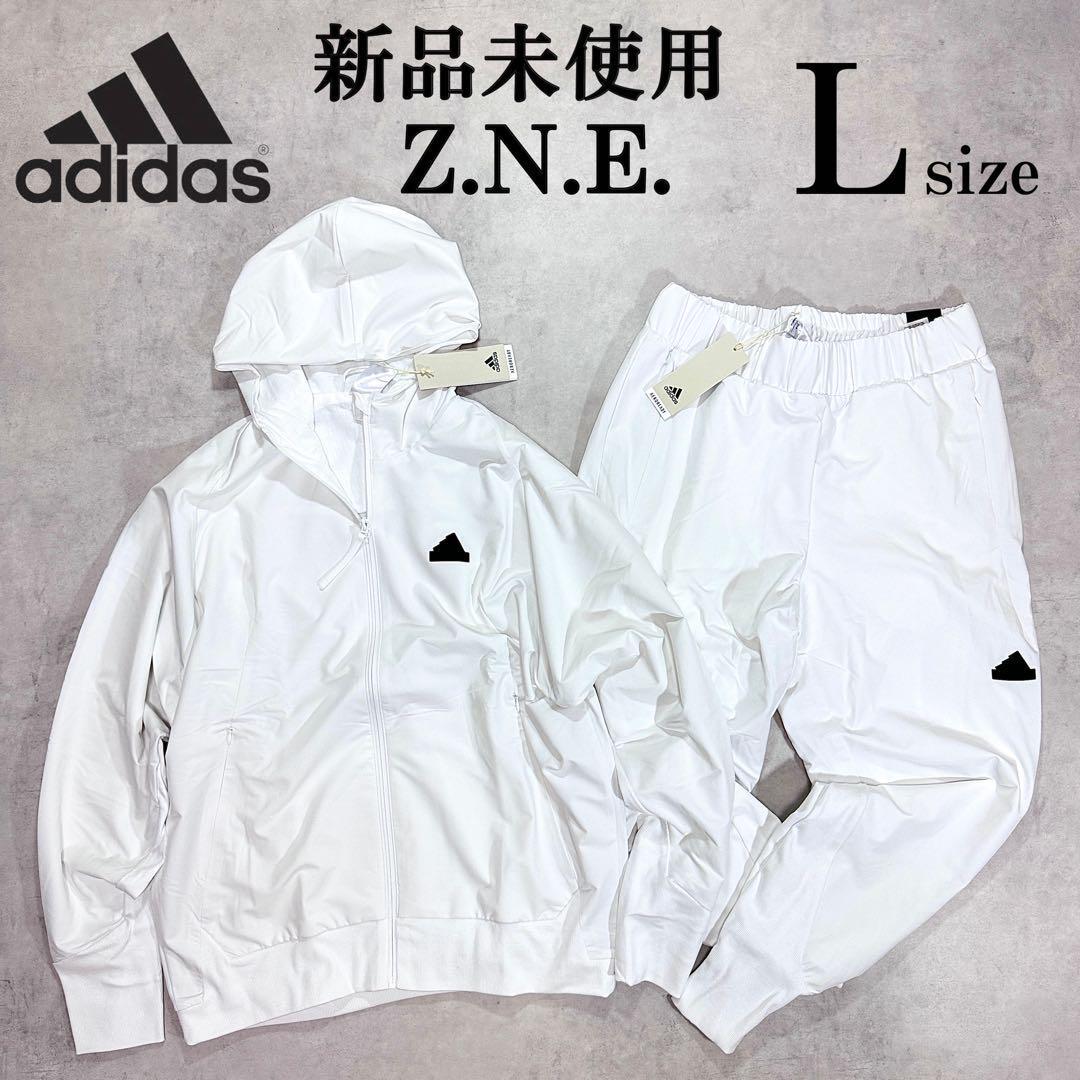 激安単価で 新品正規品 白 E N Z 上下セットアップ アディダス Lサイズ アディダス
