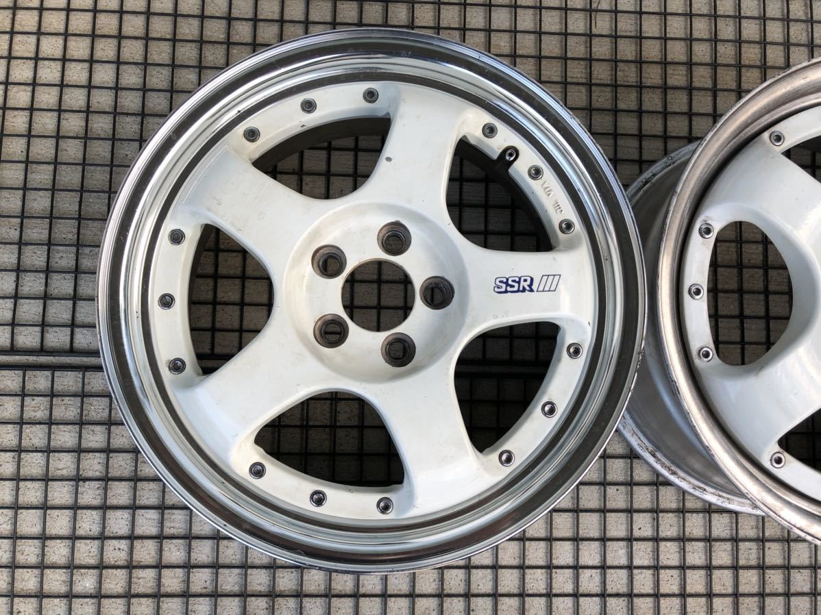 2本 SSR プロフェッサーSP-1 15インチ 100-4H 難有の為ジャンク品