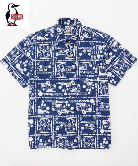 CHUMS Chumloha Shirt Navy Chums коричневый mro - гавайская рубашка ( мужской ) темно-синий | темно-синий CH02-1033|L