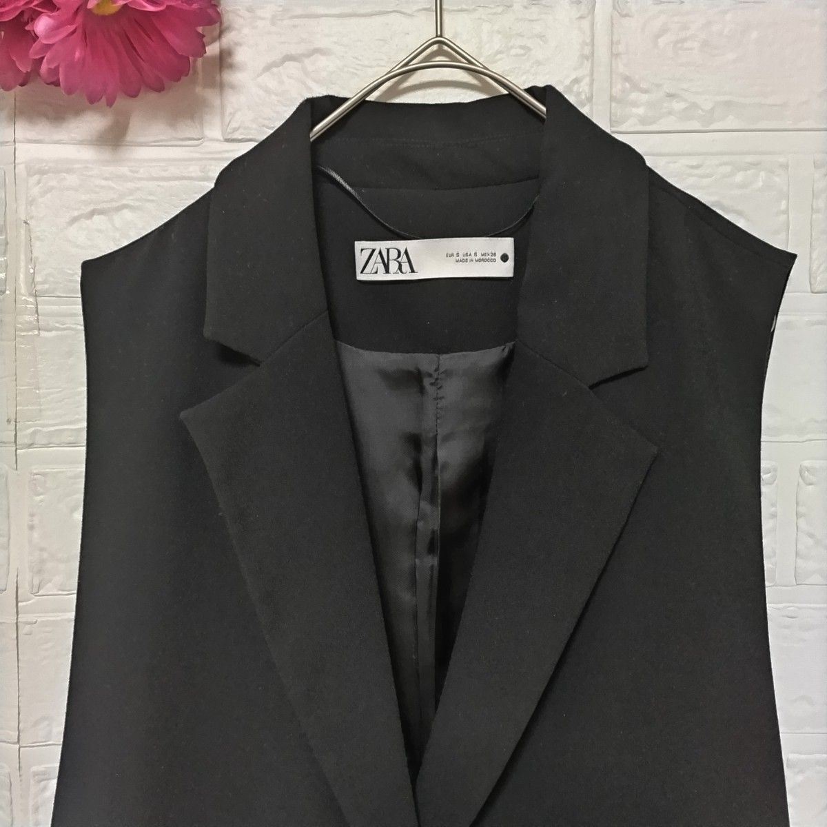 最終価格【ザラ】ZARA ベスト 黒 Sサイズ ジレ レディース 最終価格【ザラ】ZARA ベスト 黒 Sサイズ ジレ レディース