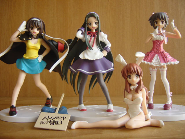 ΩDUz27HJ figure Meister Suzumiya Haruhi no Yuutsu 4 kind length .... white * Bandai BOX *600 jpy =002879_c