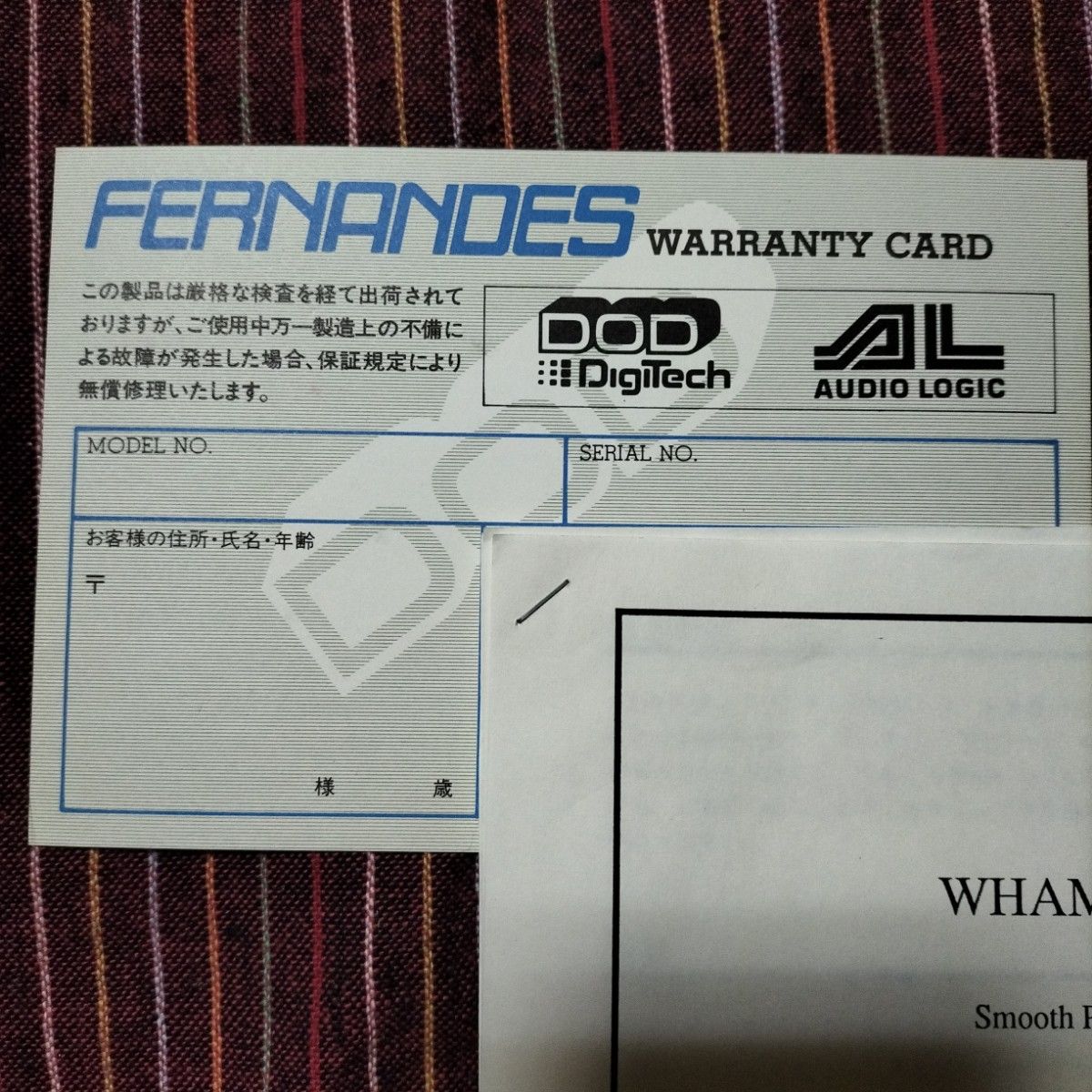 美品 DigiTech WHAMMY WH-1 デジテック ワーミーペダル初期型 美品 DigiTech WHAMMY WH-1 デジテック ワーミーペダル初期型