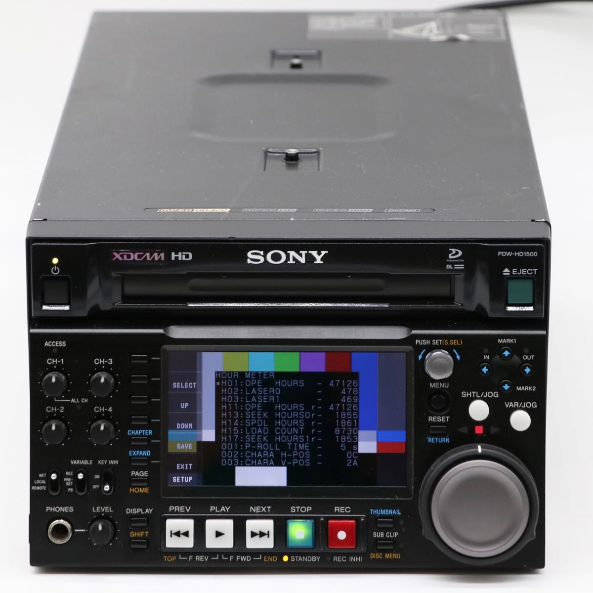 ジャンク】 SONY XDCAM PDW-HD1500 HD422 レコーダー 放送業務用 ジャンク】 SONY XDCAM PDW-HD1500 HD422 レコーダー 放送業務用