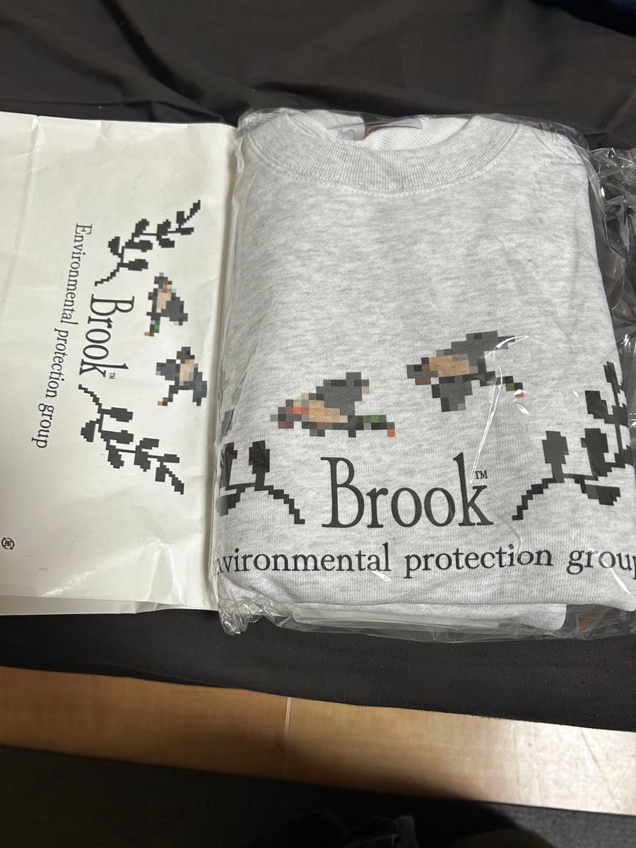 Brook 2024aw 16bit Logo Sweat ash XLサイズ Brook 2024aw 16bit Logo Sweat ash XLサイズ