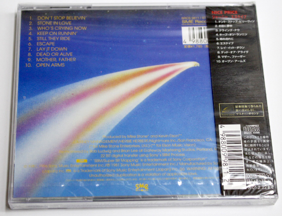 新品 JOURNEY ジャーニー 【ESCAPE エスケイプ】_画像2