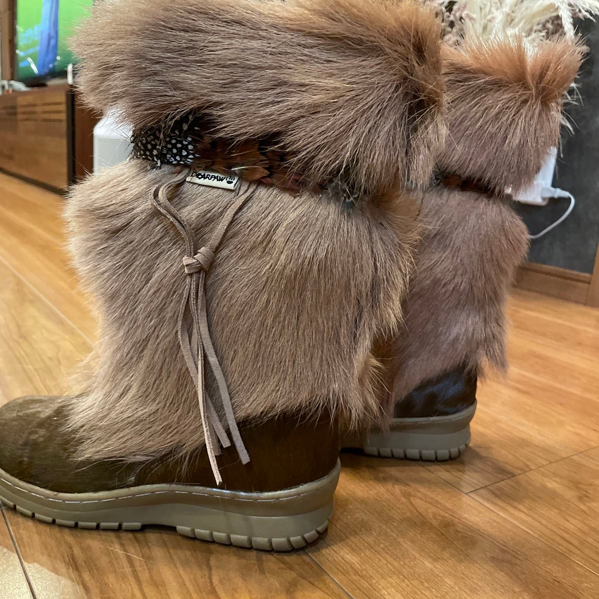 BEARPAW 7 23センチ むーとんぶーつ ムートンブーツ ブラウン BEARPAW 7 23センチ むーとんぶーつ ムートンブーツ ブラウン