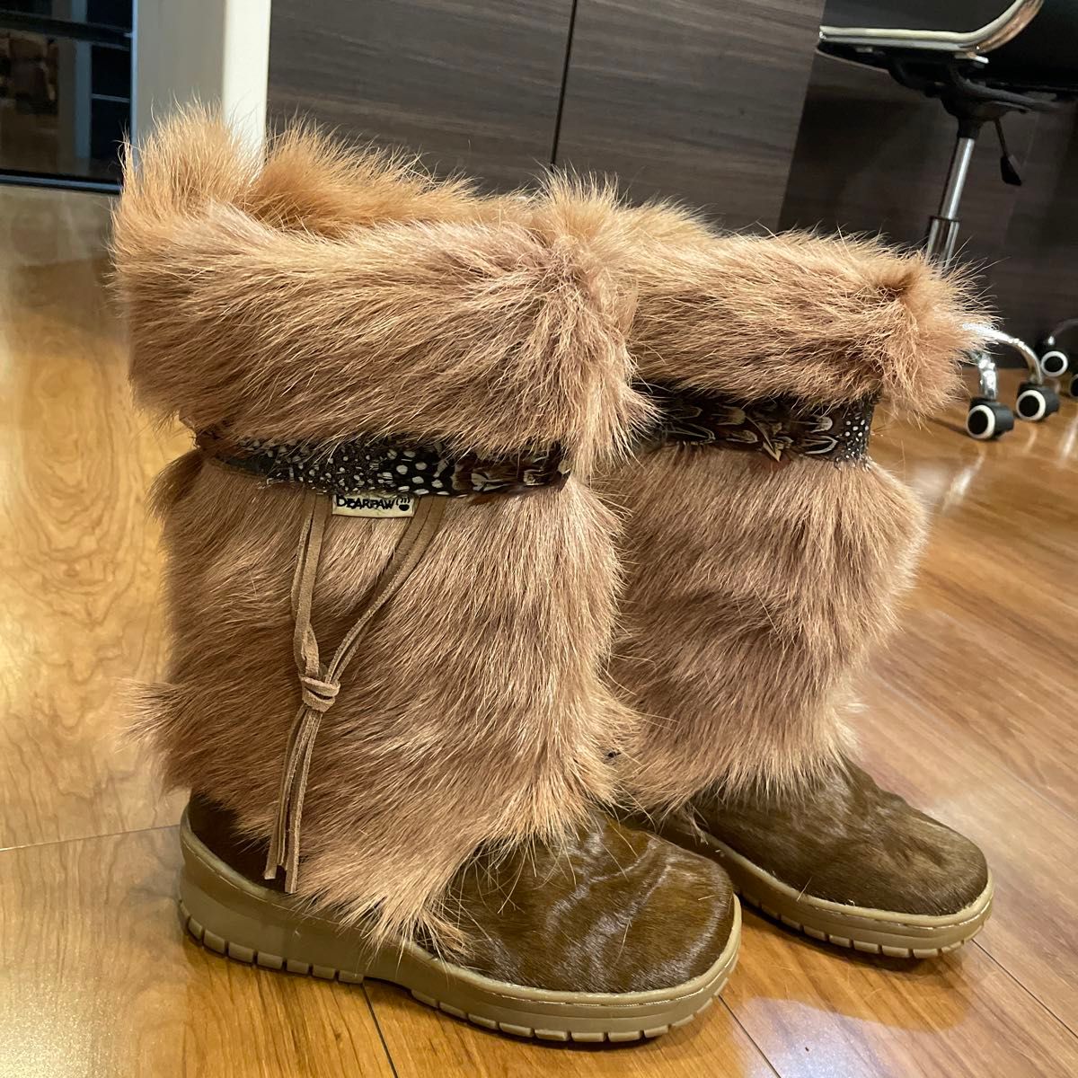 BEARPAW 7 23センチ むーとんぶーつ ムートンブーツ ブラウン BEARPAW 7 23センチ むーとんぶーつ ムートンブーツ ブラウン