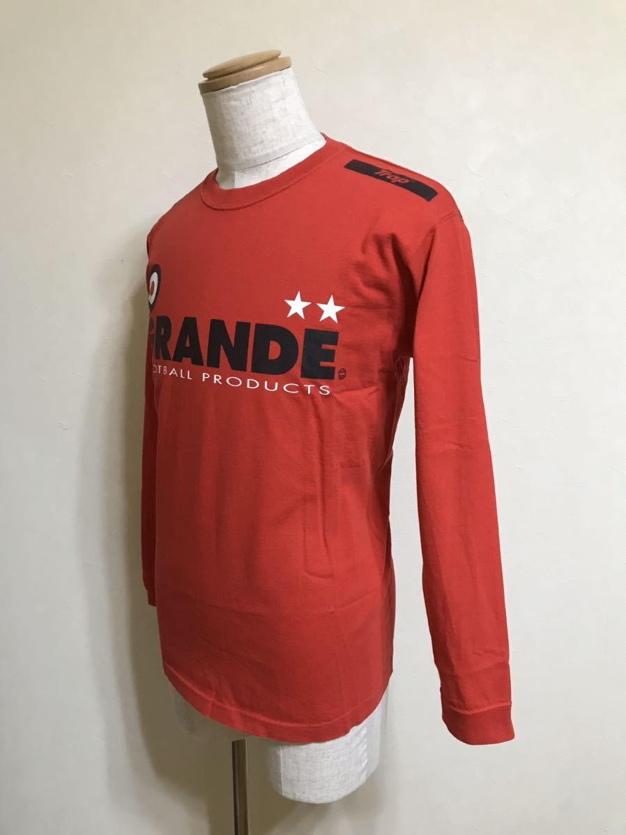 GRANDE グランデ プロトタイプ カットソー レッド ロンT Tシャツ 長袖 浦和レッズ 赤 サイズM フットサル_画像8