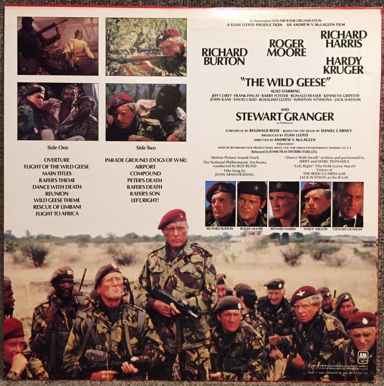 【JPN盤/Soundtrack美盤(NM)美品/LP】Roy Budd The Wild Geese (Original Motion Picture Soundtrack) / 試聴検品済_画像2