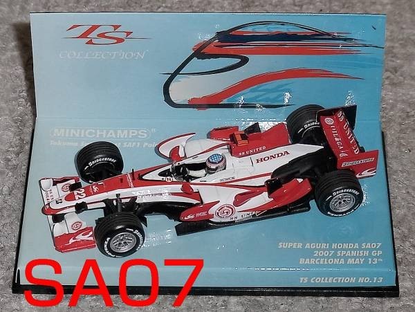 1/43 TSコレ スーパーアグリ ホンダ SA07 スペインGP 佐藤琢磨 2007 SUPER AGURI HONDA