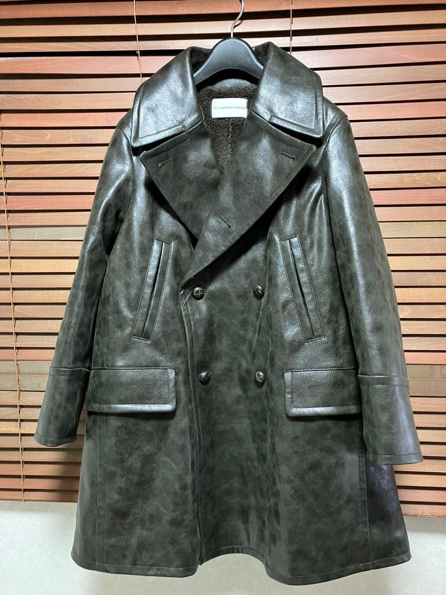 GU beautiful people フェイクレザーコートOlive Sサイズ|Yahoo GU beautiful people フェイクレザーコートOlive Sサイズ|Yahoo