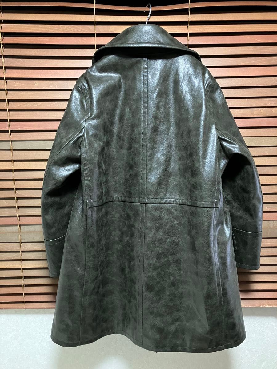 GU beautiful people フェイクレザーコートOlive Sサイズ|Yahoo GU beautiful people フェイクレザーコートOlive Sサイズ|Yahoo