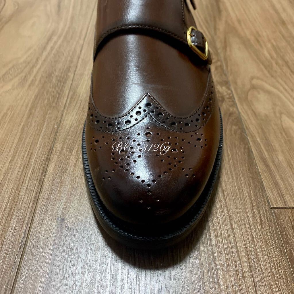 新品 定価12990円 ZARA 本革 ダブルモンクストラップシューズ 27 新品 定価12990円 ZARA 本革 ダブルモンクストラップシューズ 27